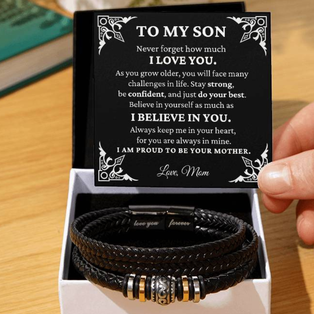 To My Son - I Believe in You - Men's Bracelet
