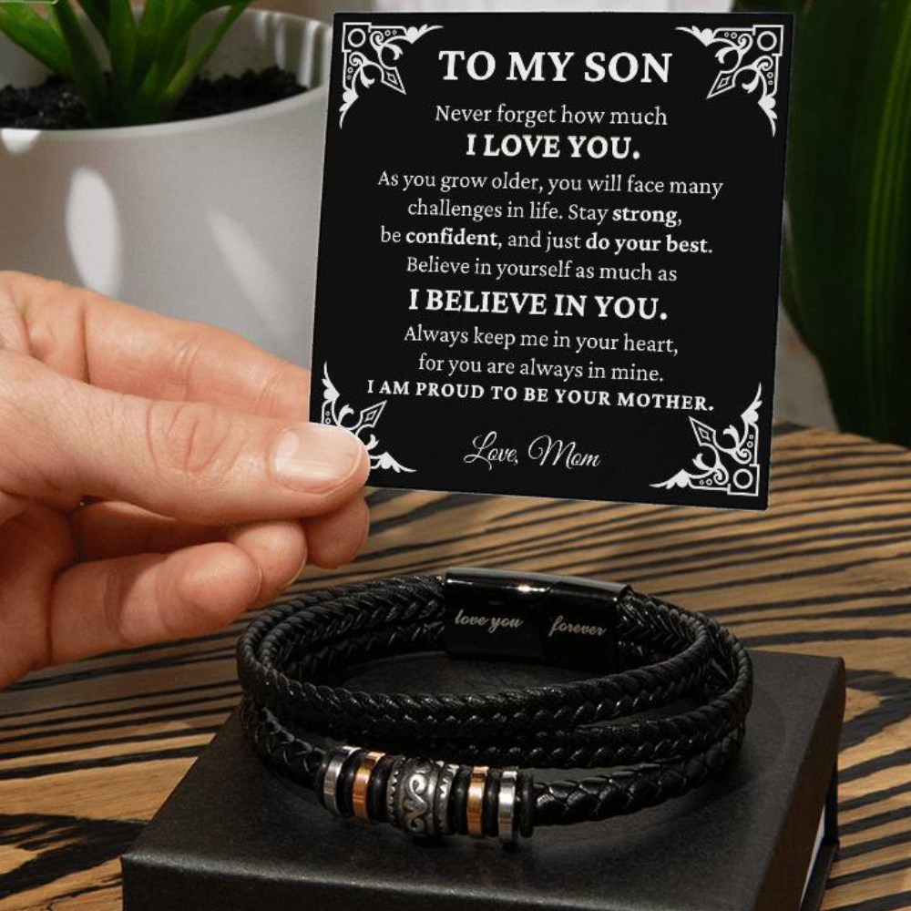 To My Son - I Believe in You - Men's Bracelet