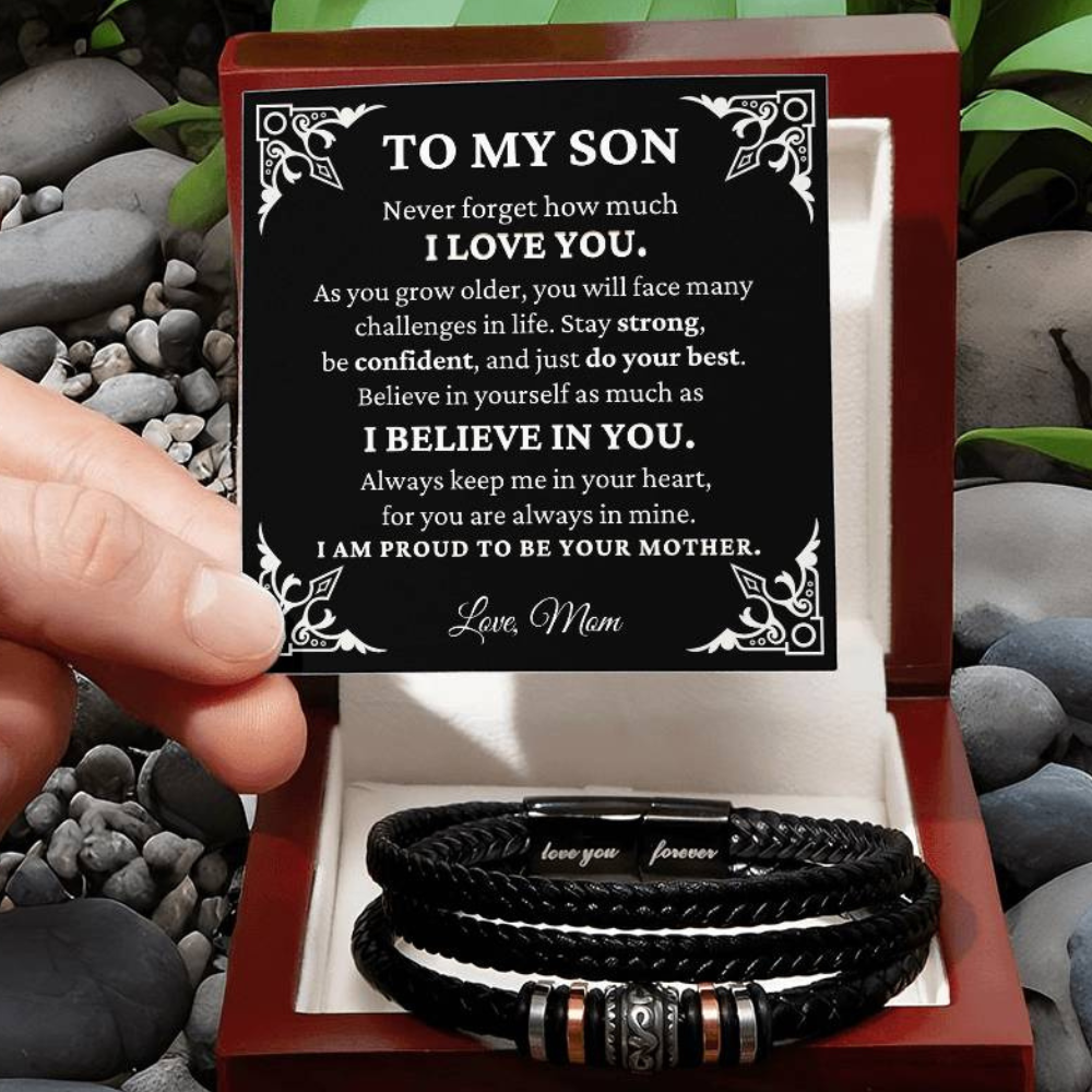 To My Son - I Believe in You - Men's Bracelet