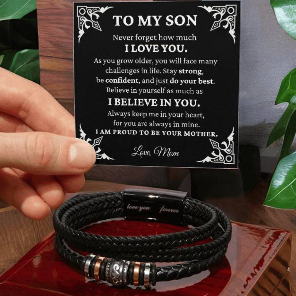 To My Son - I Believe in You - Men's Bracelet