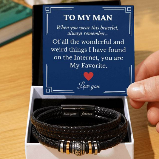 To My Man Favorite Thing Found on the Internet Bracelet