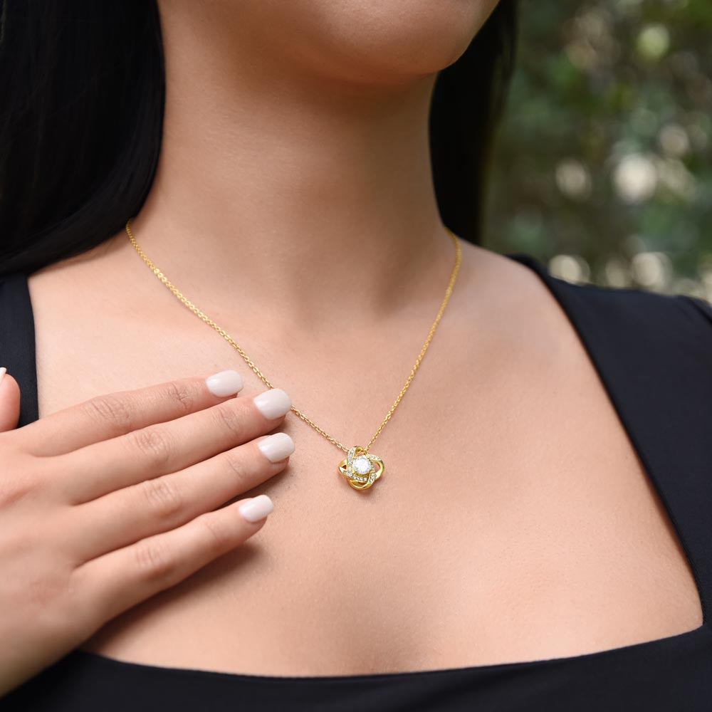 To My Smokin Hot Soulmate Love Knot Necklace