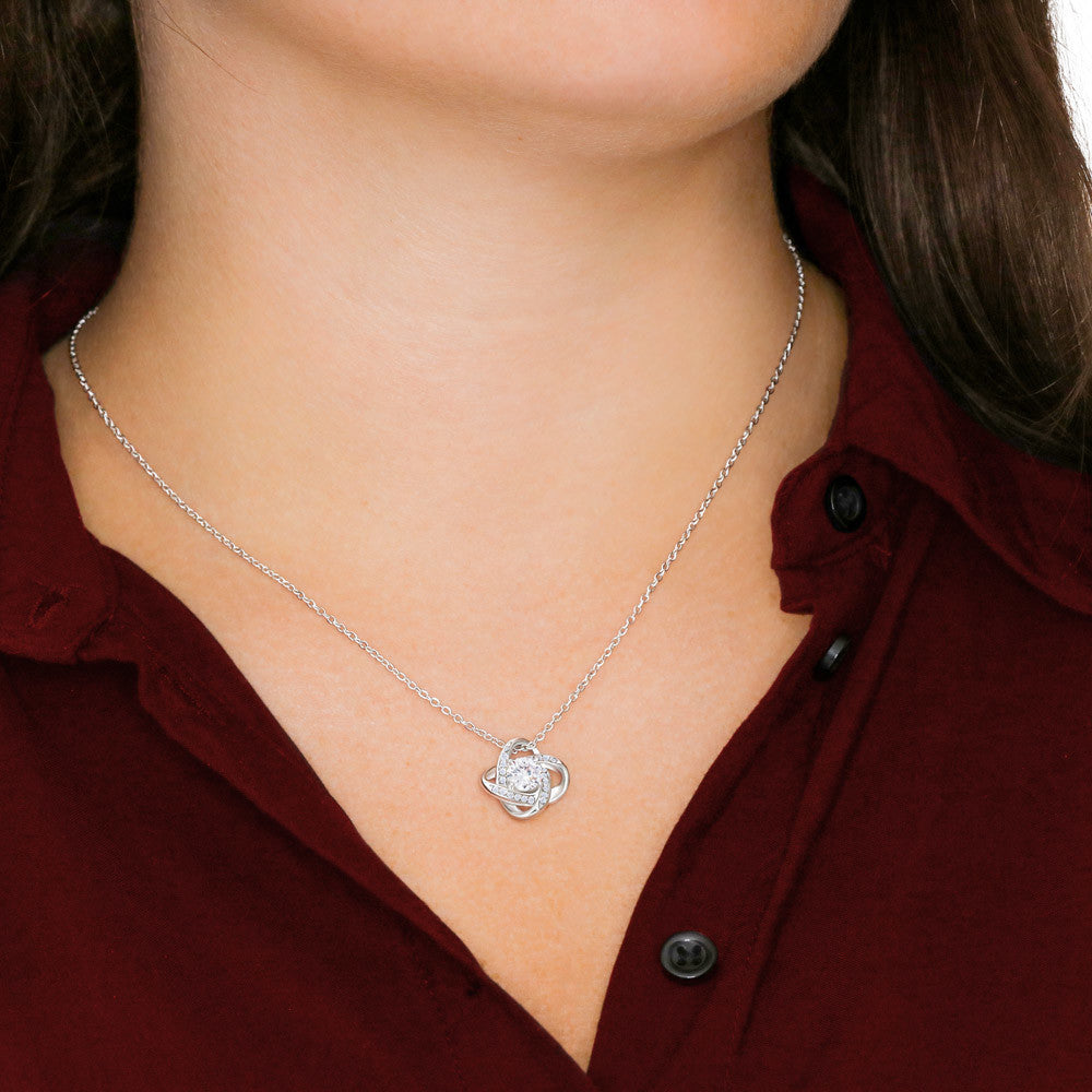 To My Smokin Hot Soulmate Love Knot Necklace