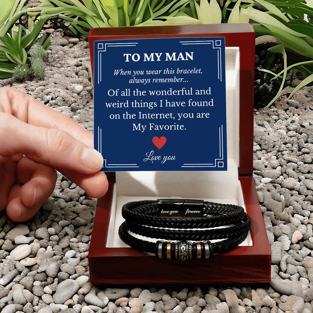 To My Man Favorite Thing Found on the Internet Bracelet