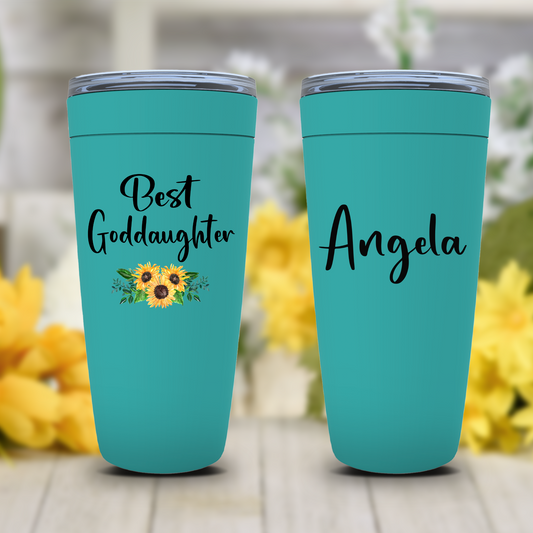 Best Goddaughter Personalized Tumbler, Goddaughter Gifts from Godmother, Goddaughter Birthday or Christmas Gift from Godparents