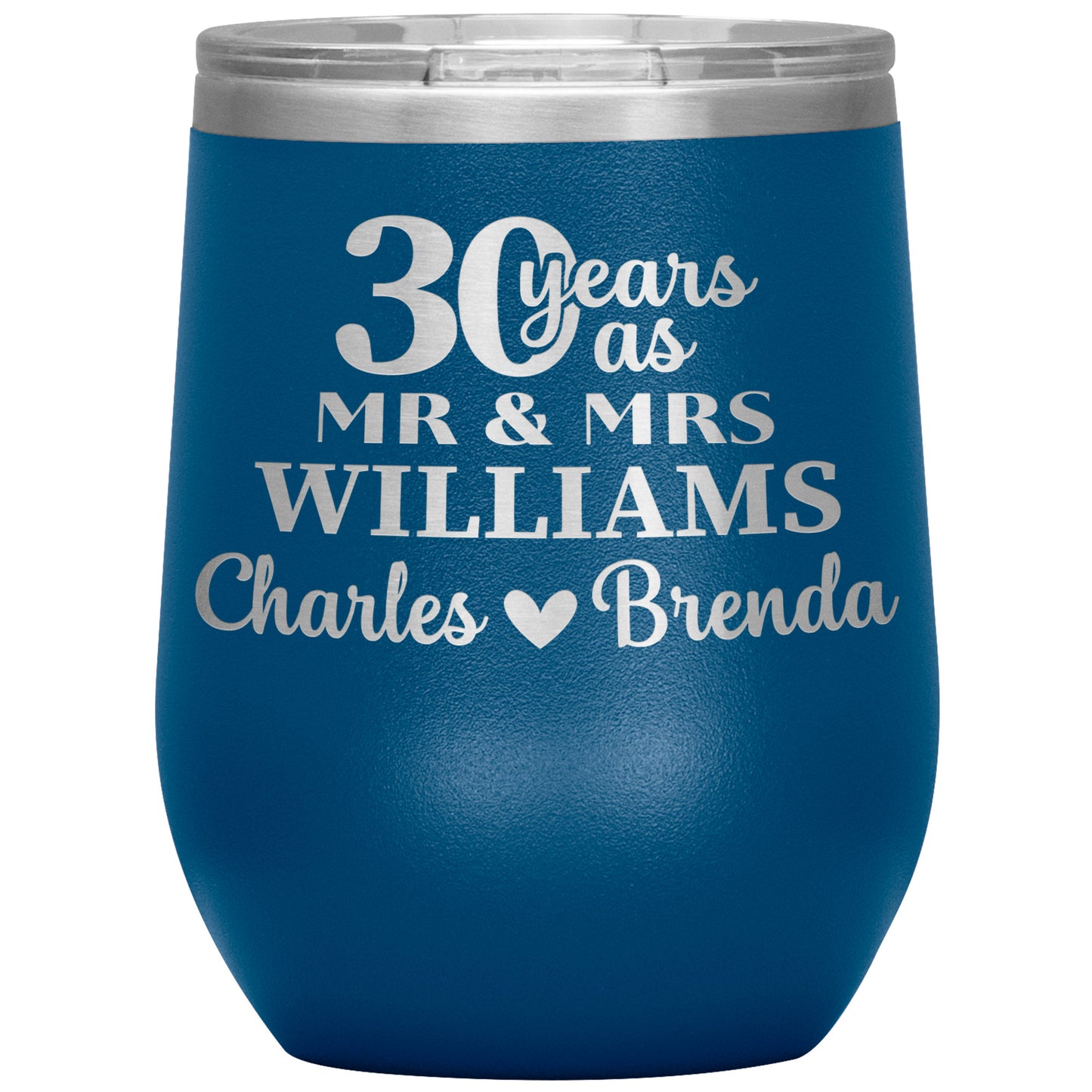 30 Anniversary Tumbler Gifts for Parents