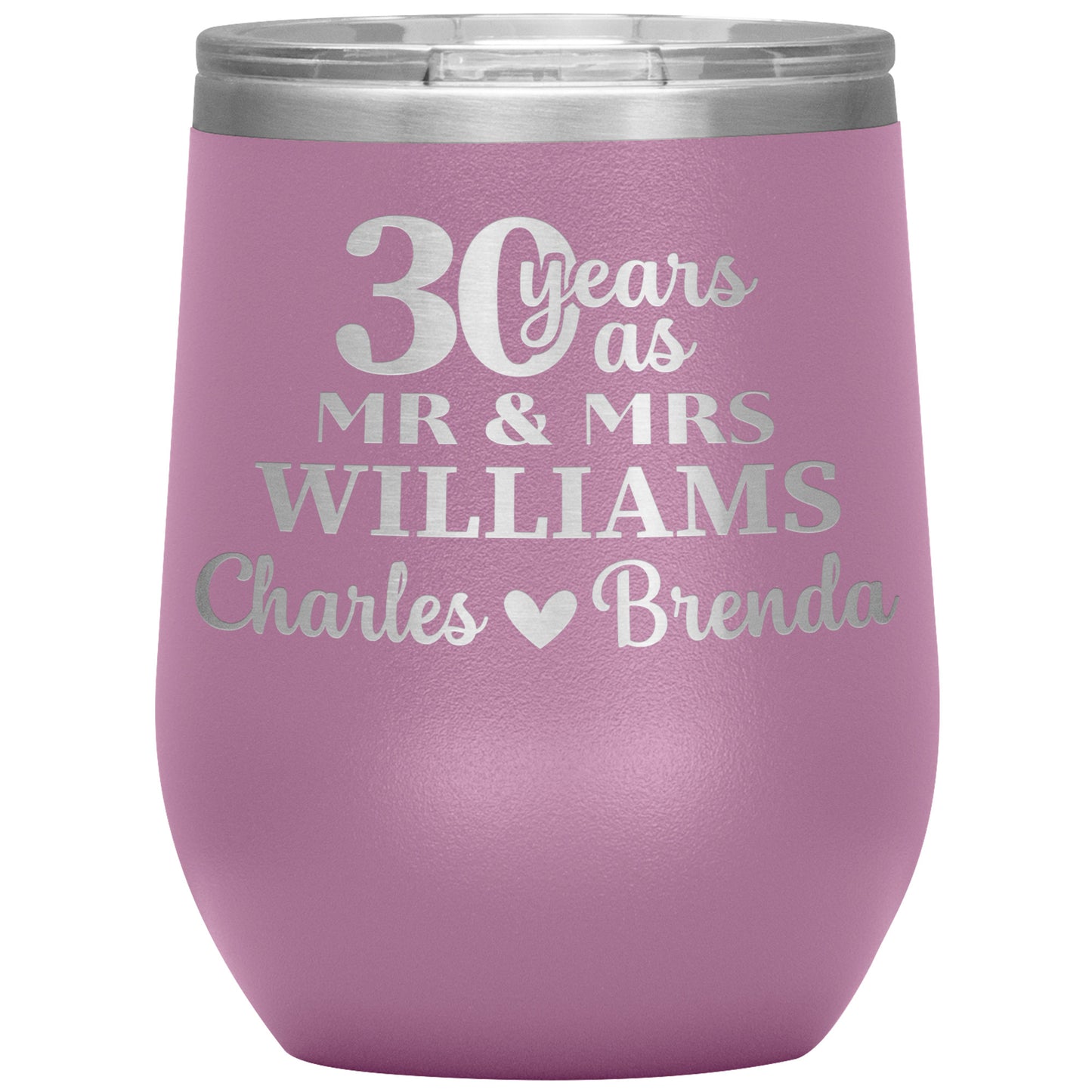 30 Anniversary Tumbler Gifts for Parents