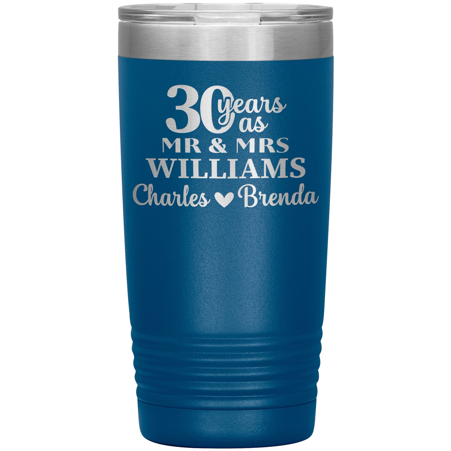 30 Anniversary Tumbler Gifts for Parents