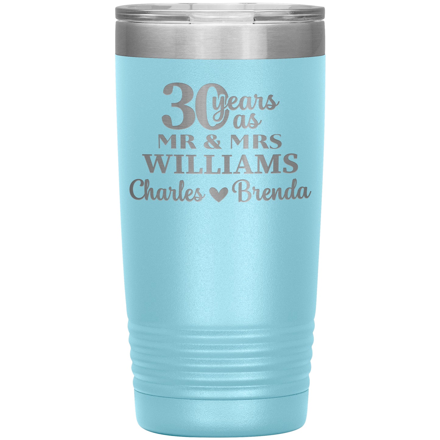 30 Anniversary Tumbler Gifts for Parents