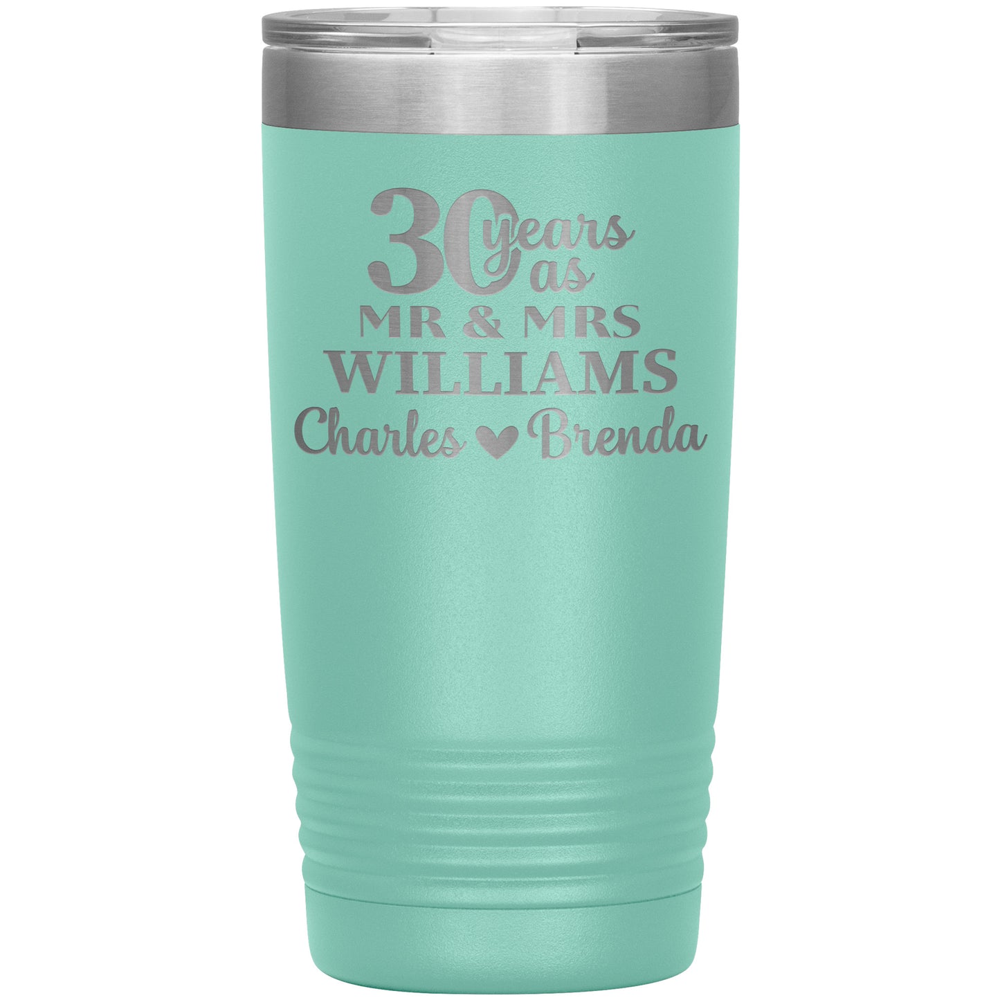 30 Anniversary Tumbler Gifts for Parents