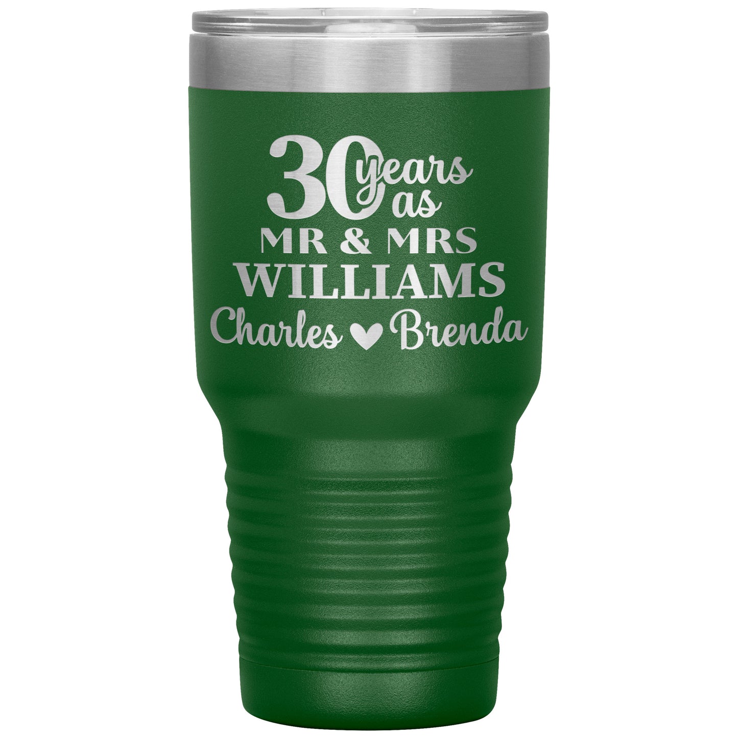 30 Anniversary Tumbler Gifts for Parents
