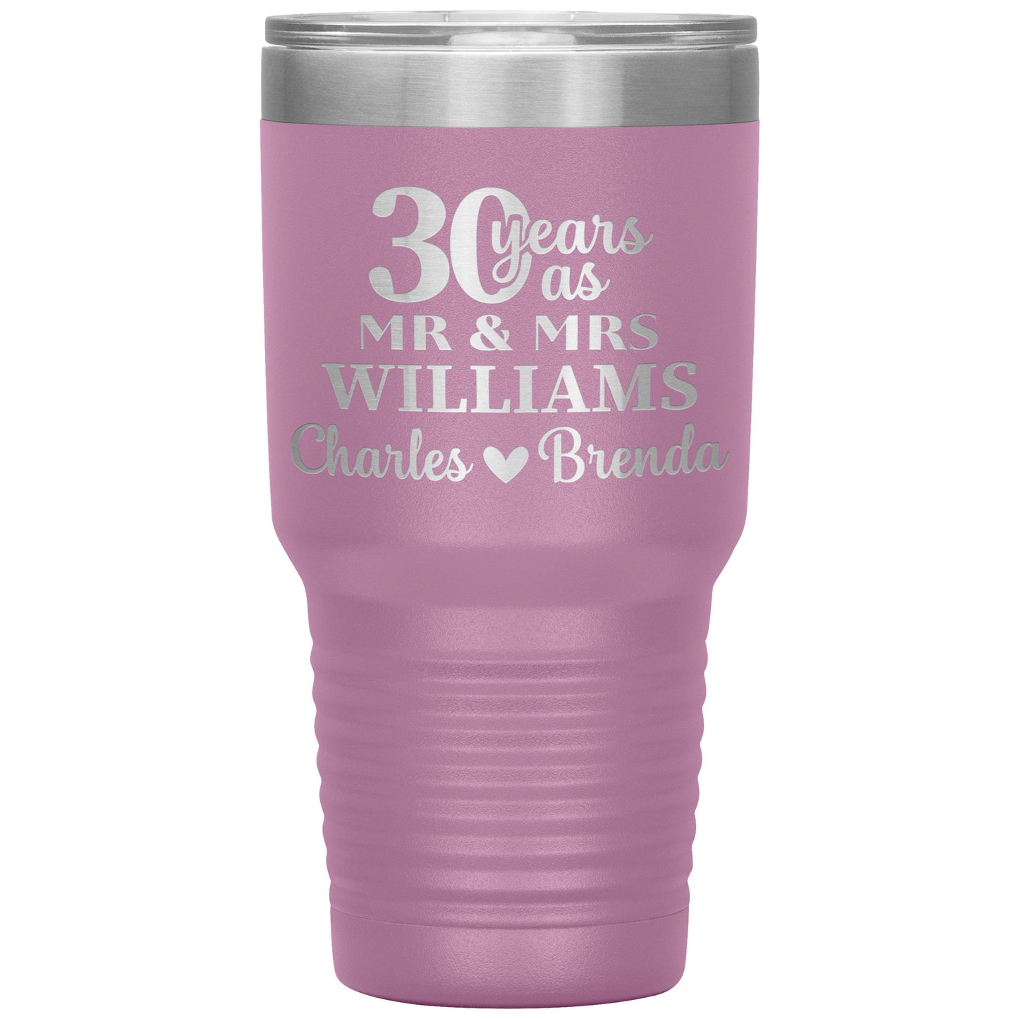 30 Anniversary Tumbler Gifts for Parents