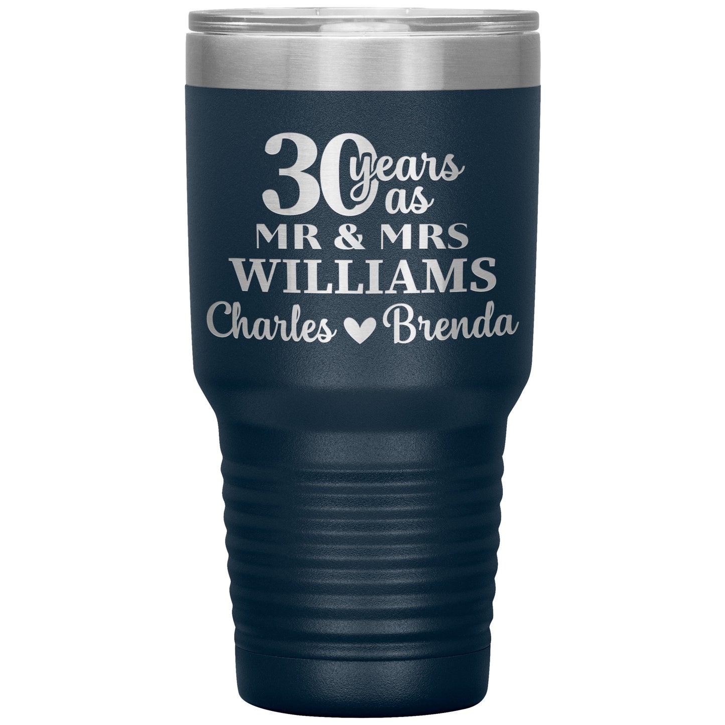 30 Anniversary Tumbler Gifts for Parents