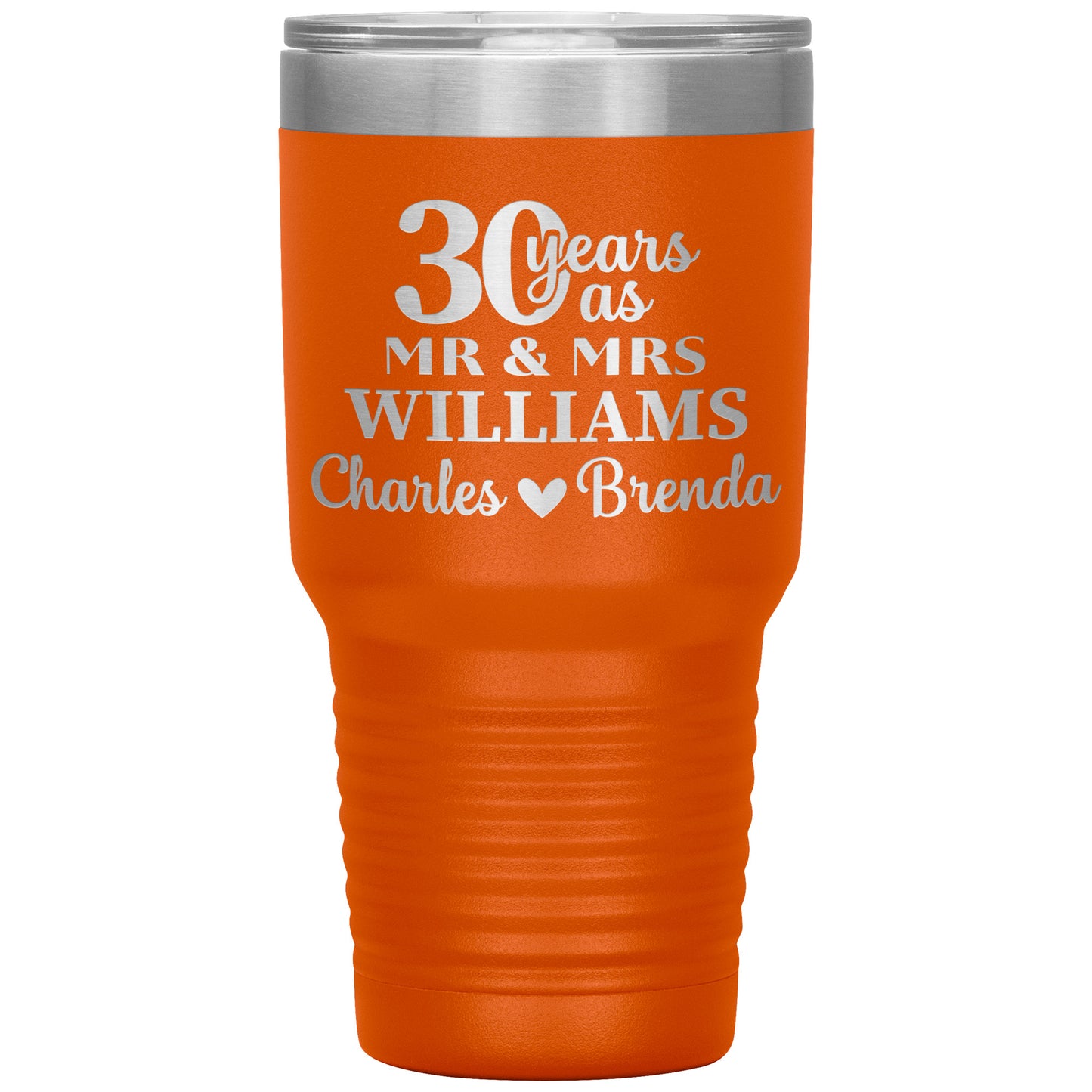 30 Anniversary Tumbler Gifts for Parents