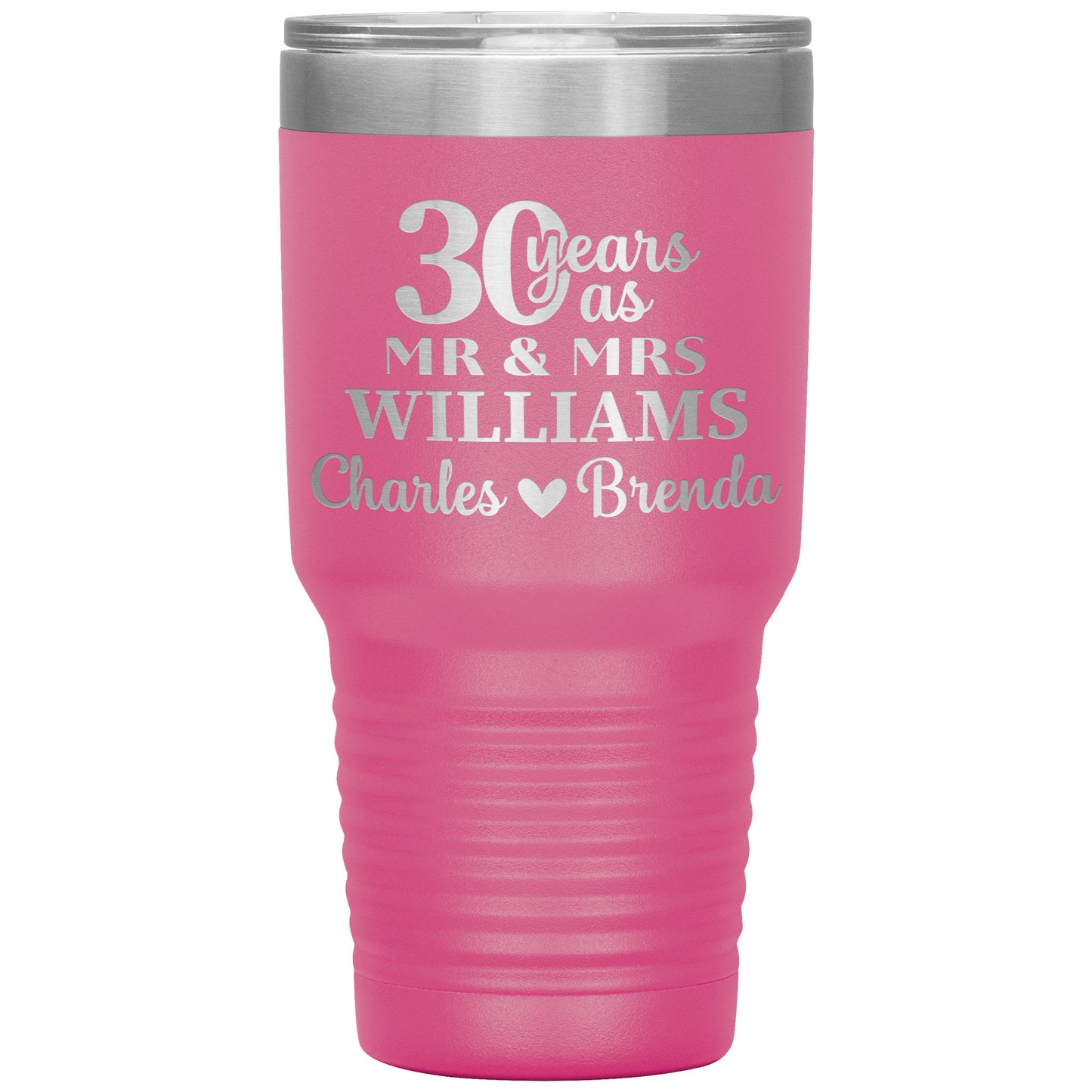 30 Anniversary Tumbler Gifts for Parents