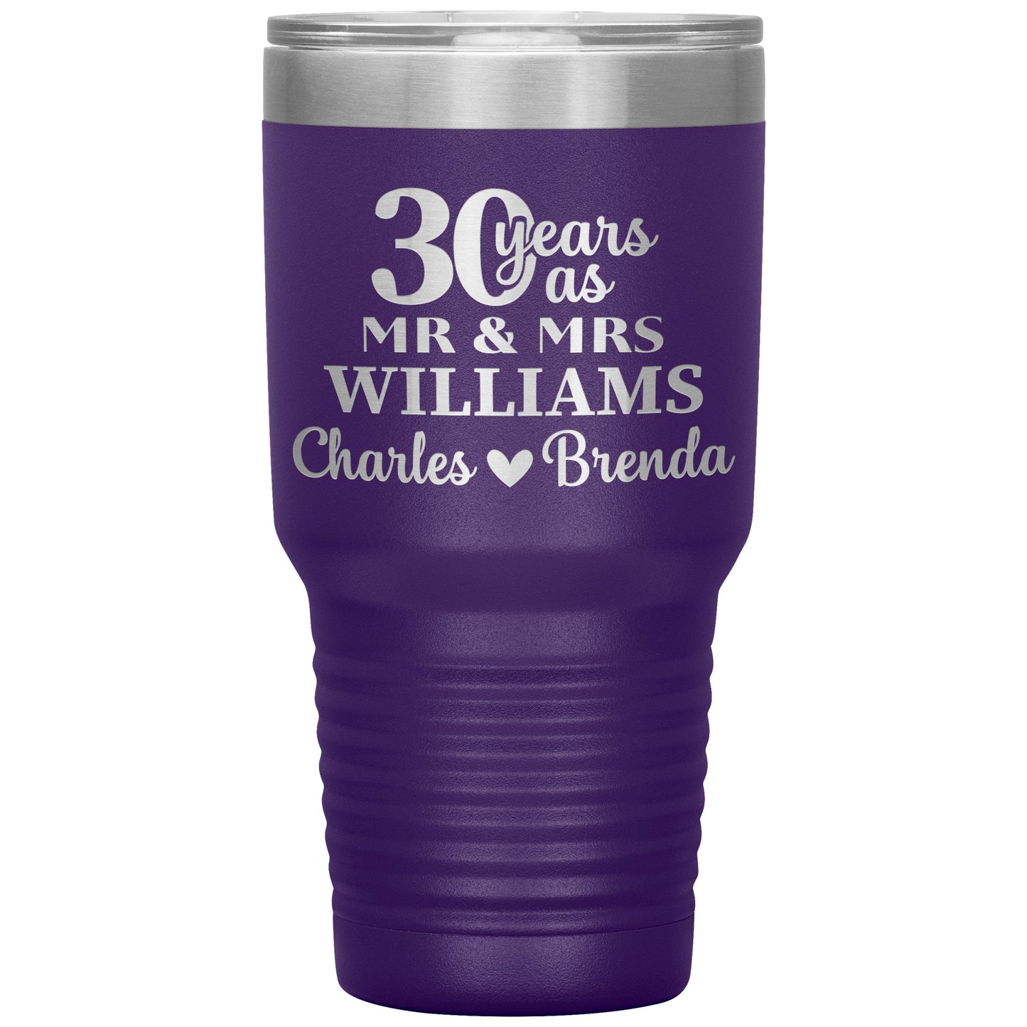 30 Anniversary Tumbler Gifts for Parents