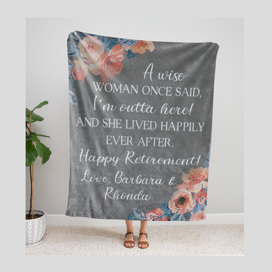 A Wise Woman Retirement Blanket