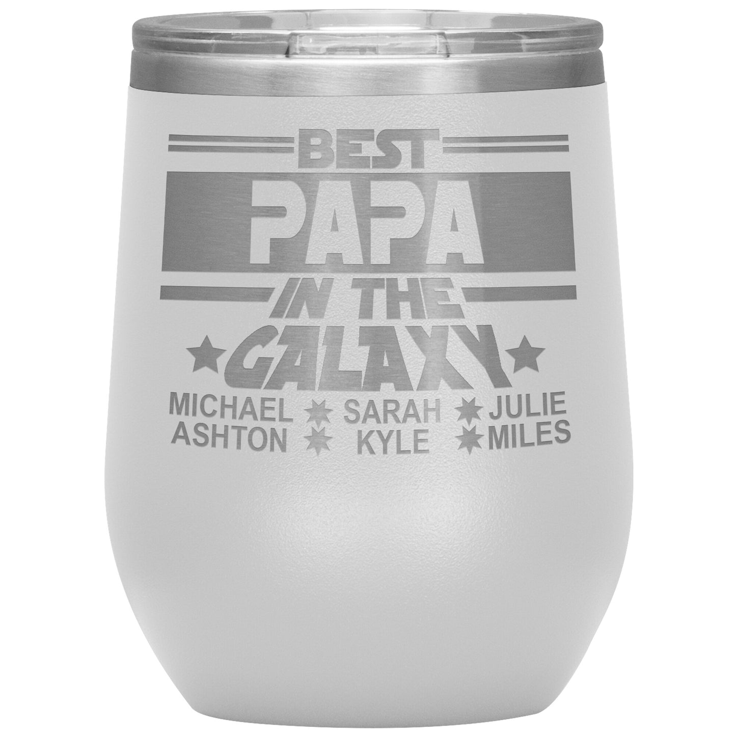 Best Papa in the Galaxy Tumbler