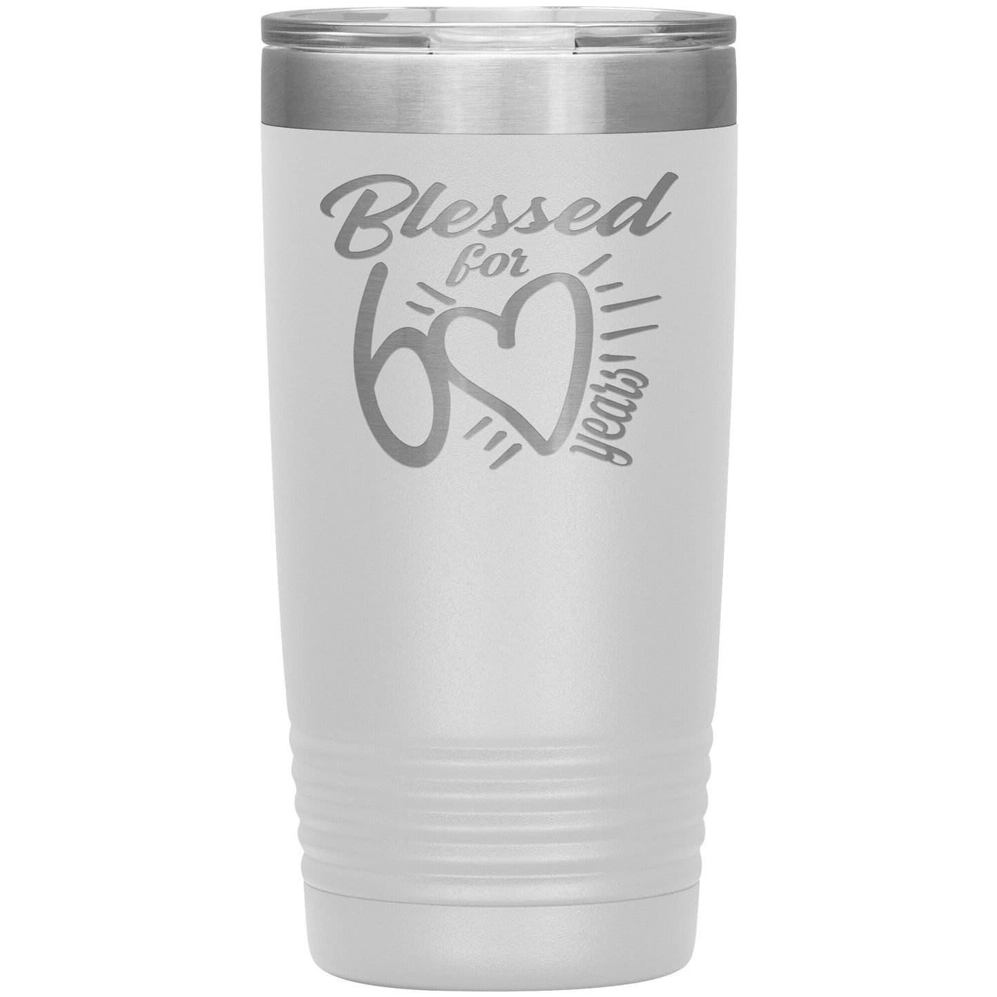 Blessed for 60 Years Tumbler