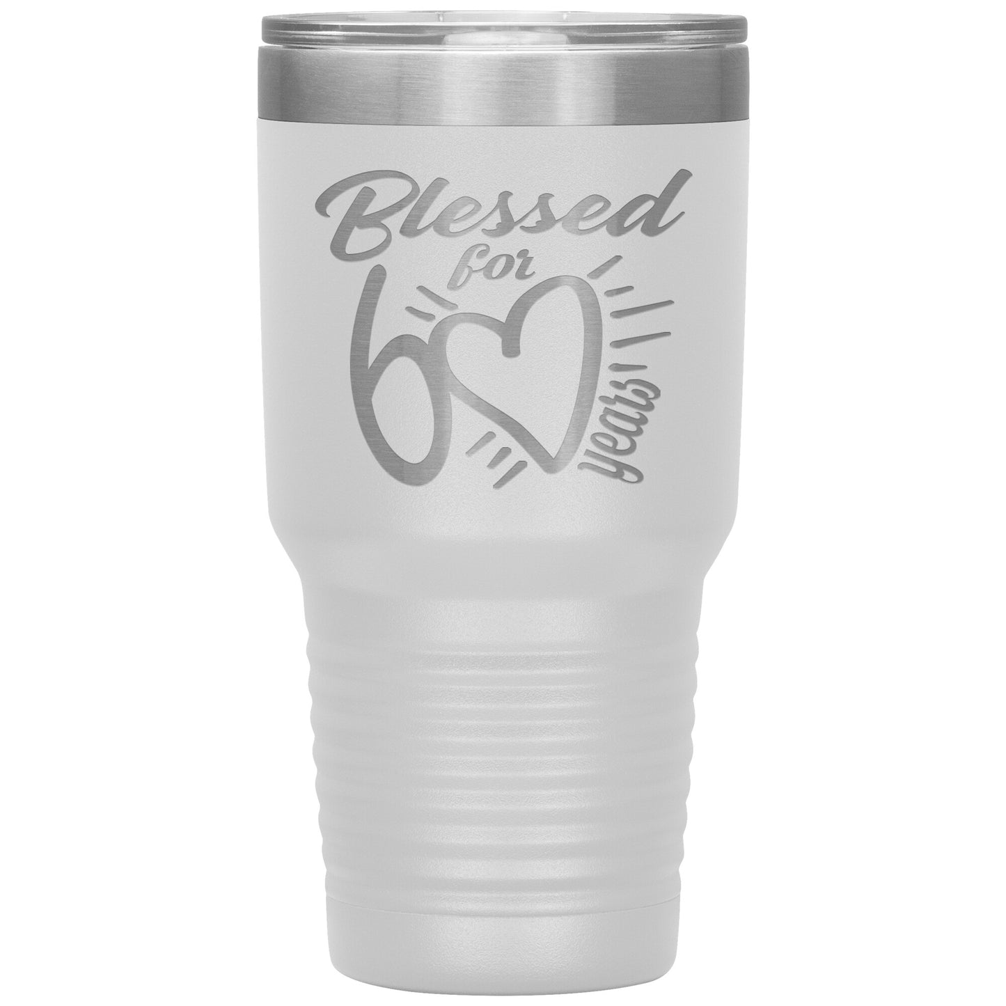 Blessed for 60 Years Tumbler