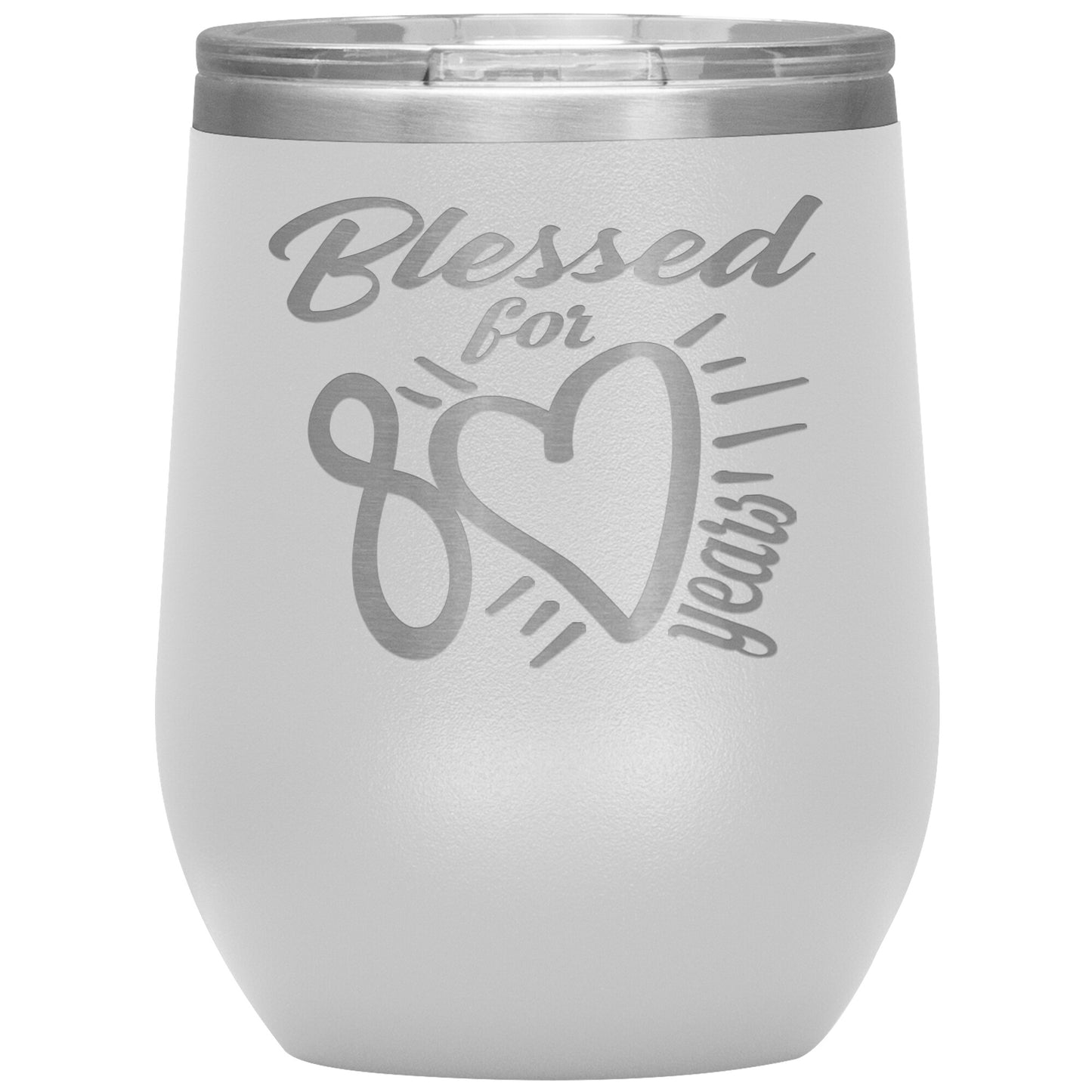 Blessed for 80 Years Tumbler