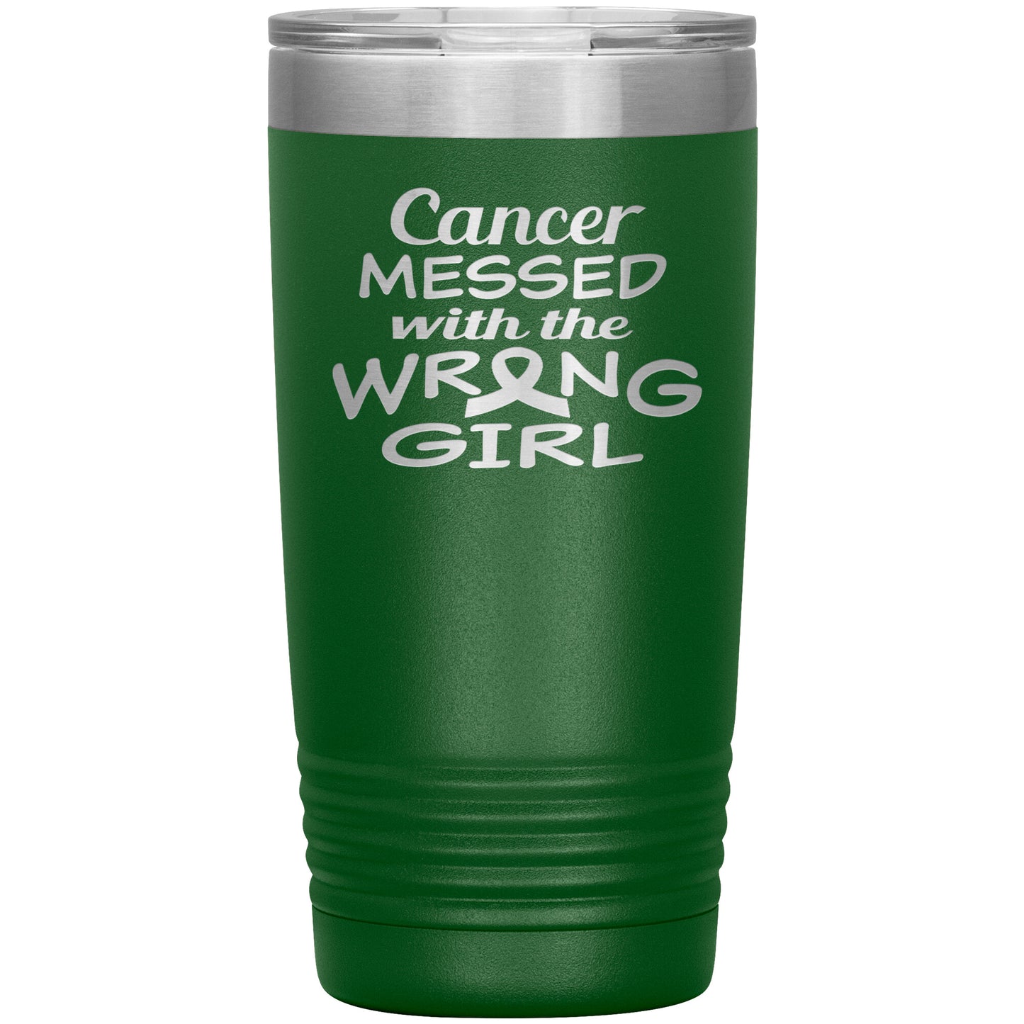 Cancer Messed with the Wrong Girl Tumbler