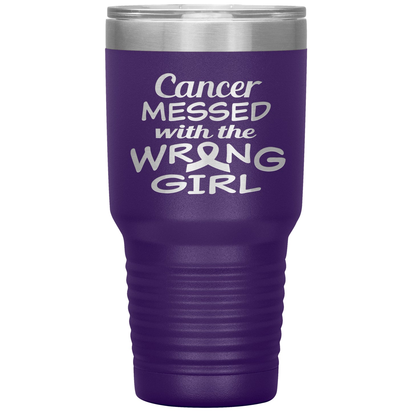 Cancer Messed with the Wrong Girl Tumbler