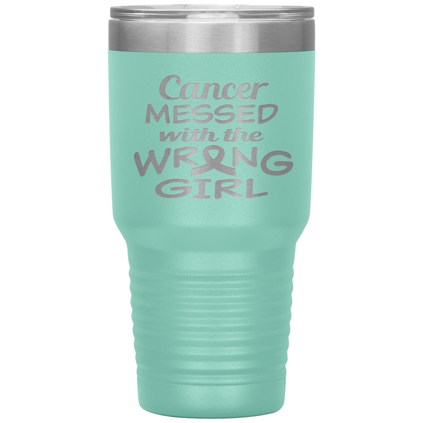 Cancer Messed with the Wrong Girl Tumbler