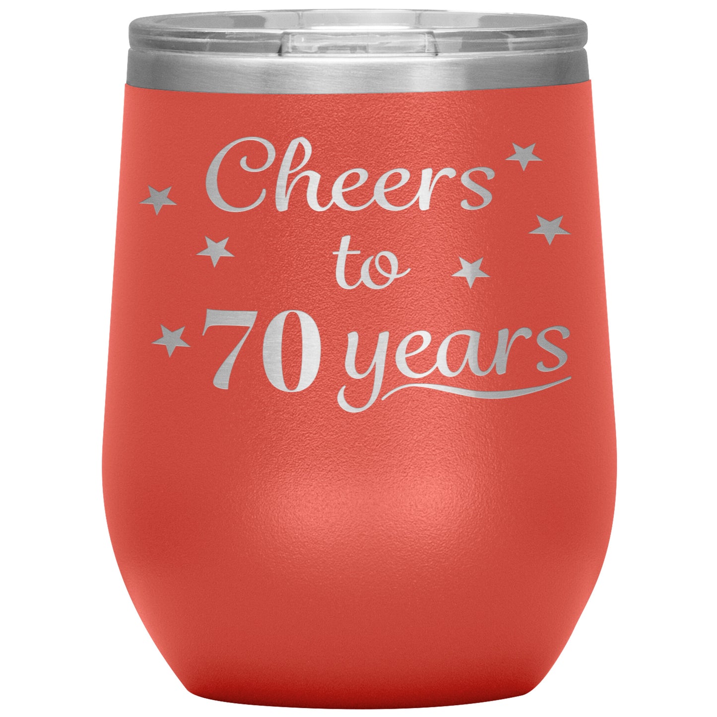 Cheers to 70 Years Birthday Tumbler
