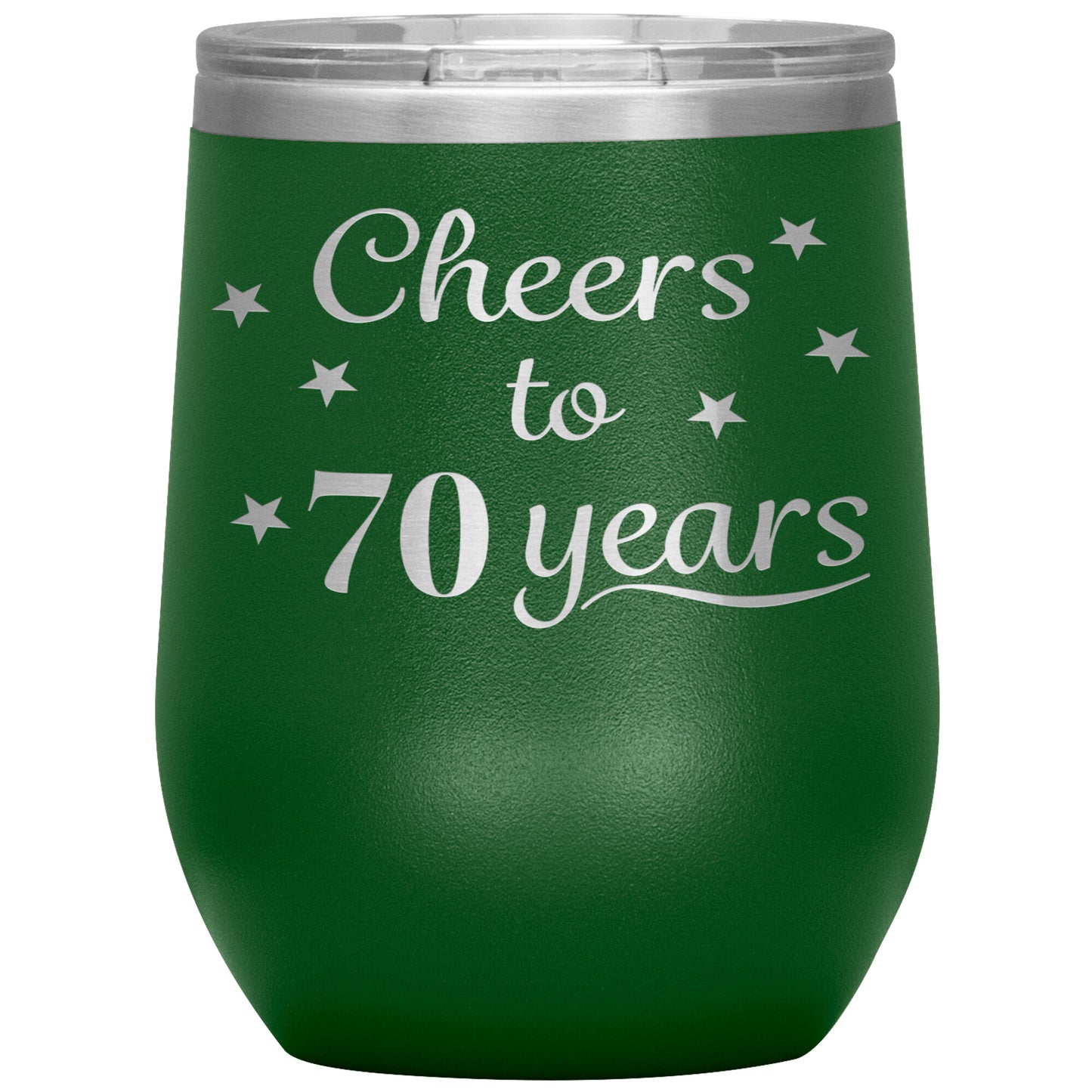 Cheers to 70 Years Birthday Tumbler