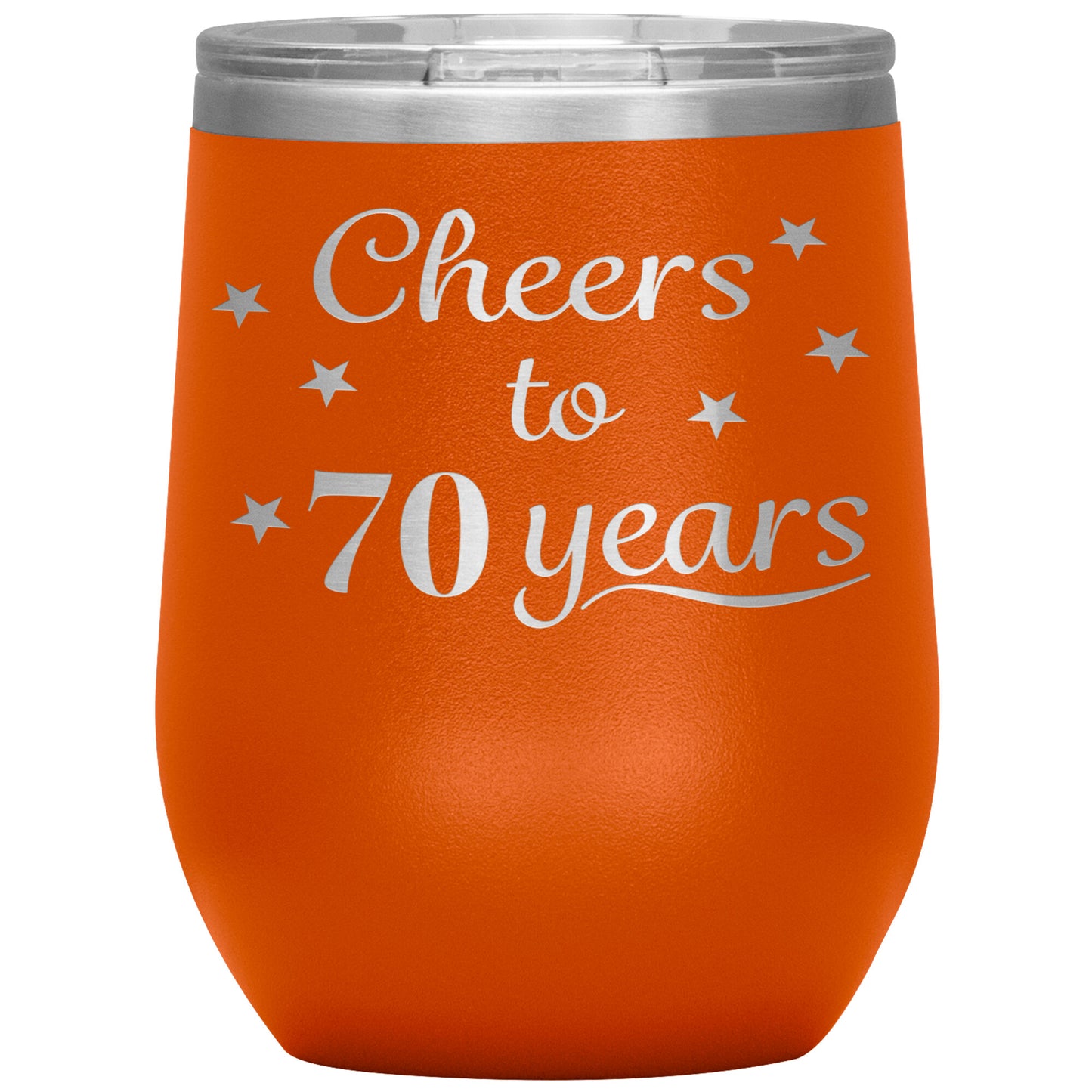 Cheers to 70 Years Birthday Tumbler