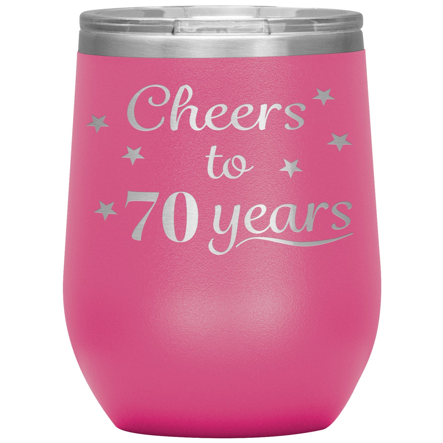 Cheers to 70 Years Birthday Tumbler