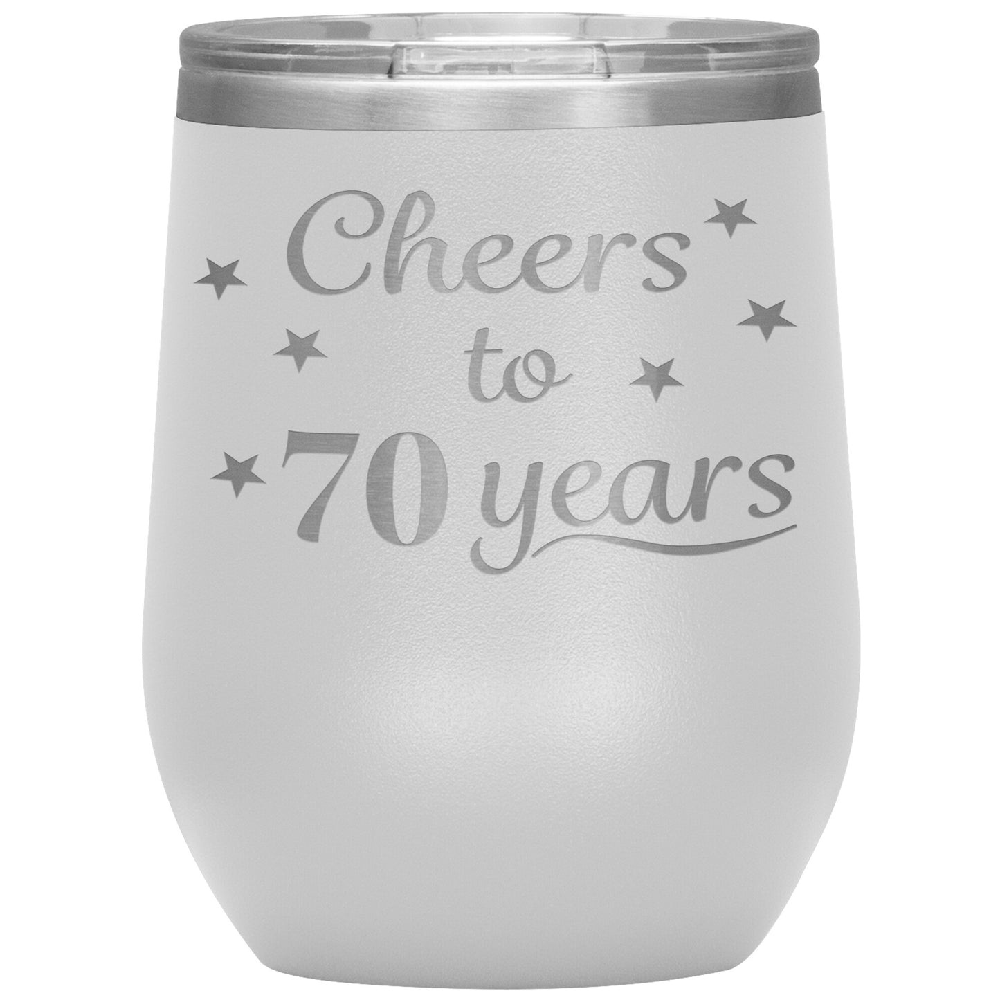 Cheers to 70 Years Birthday Tumbler