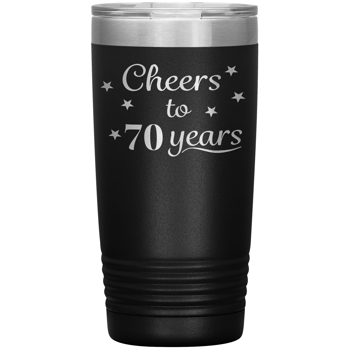 Cheers to 70 Years Birthday Tumbler