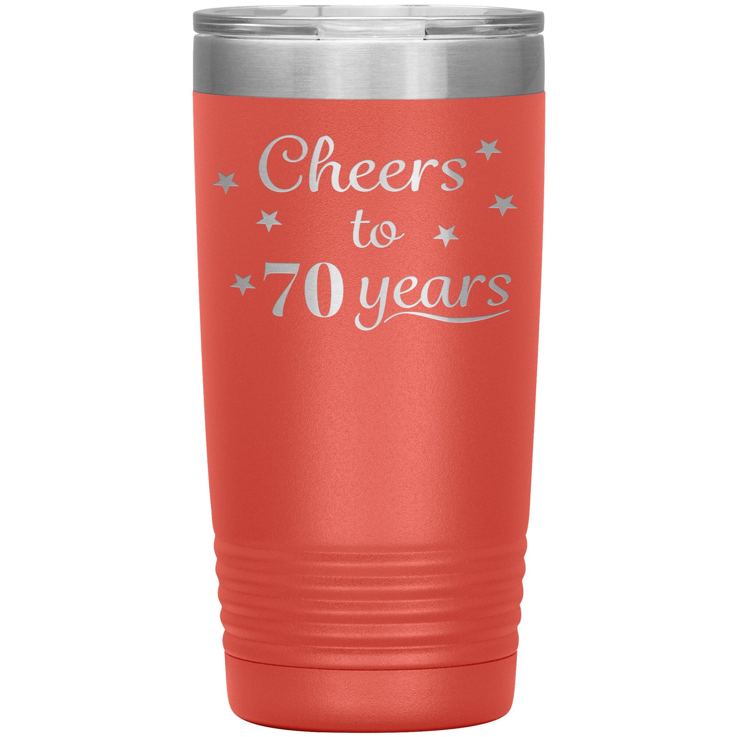 Cheers to 70 Years Birthday Tumbler