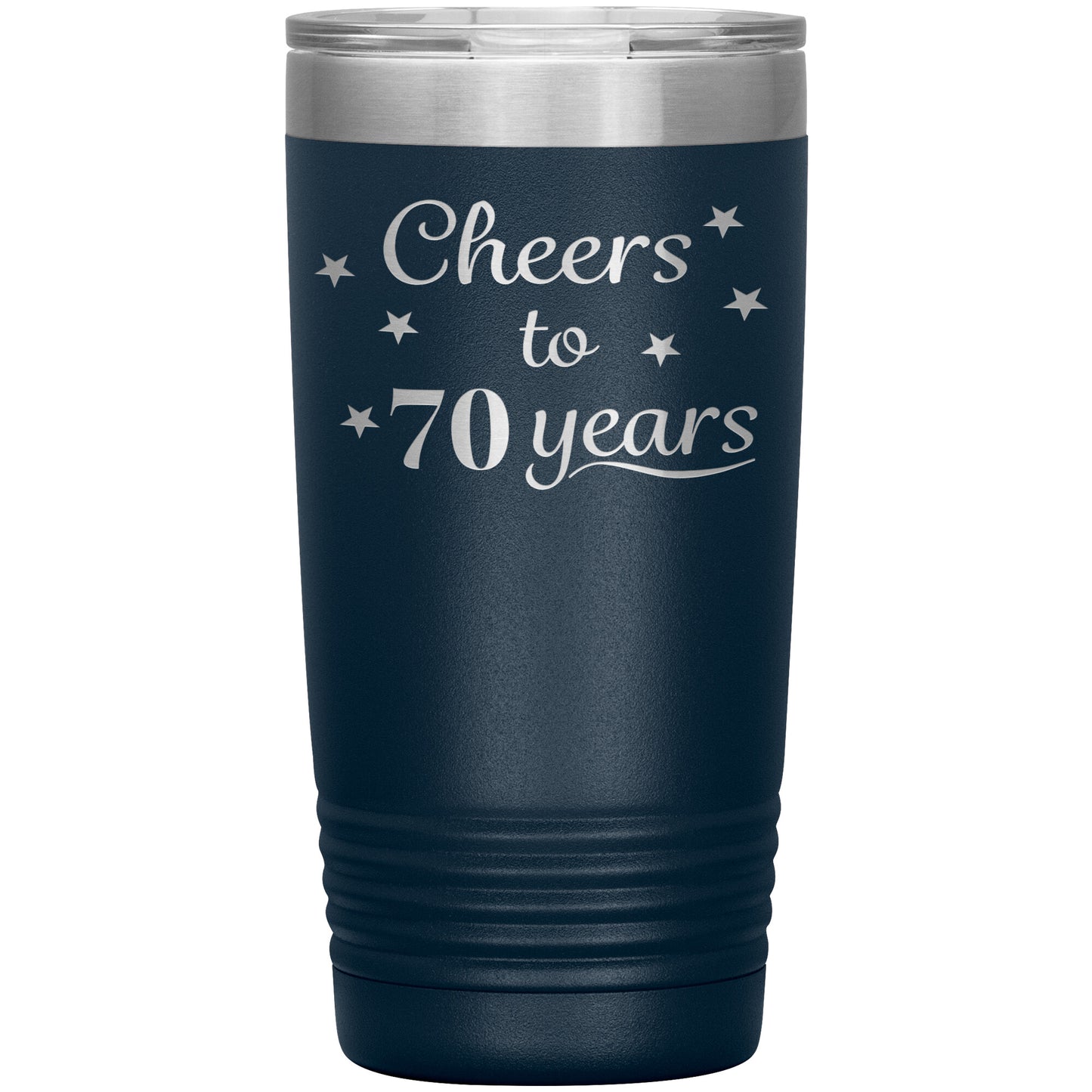 Cheers to 70 Years Birthday Tumbler