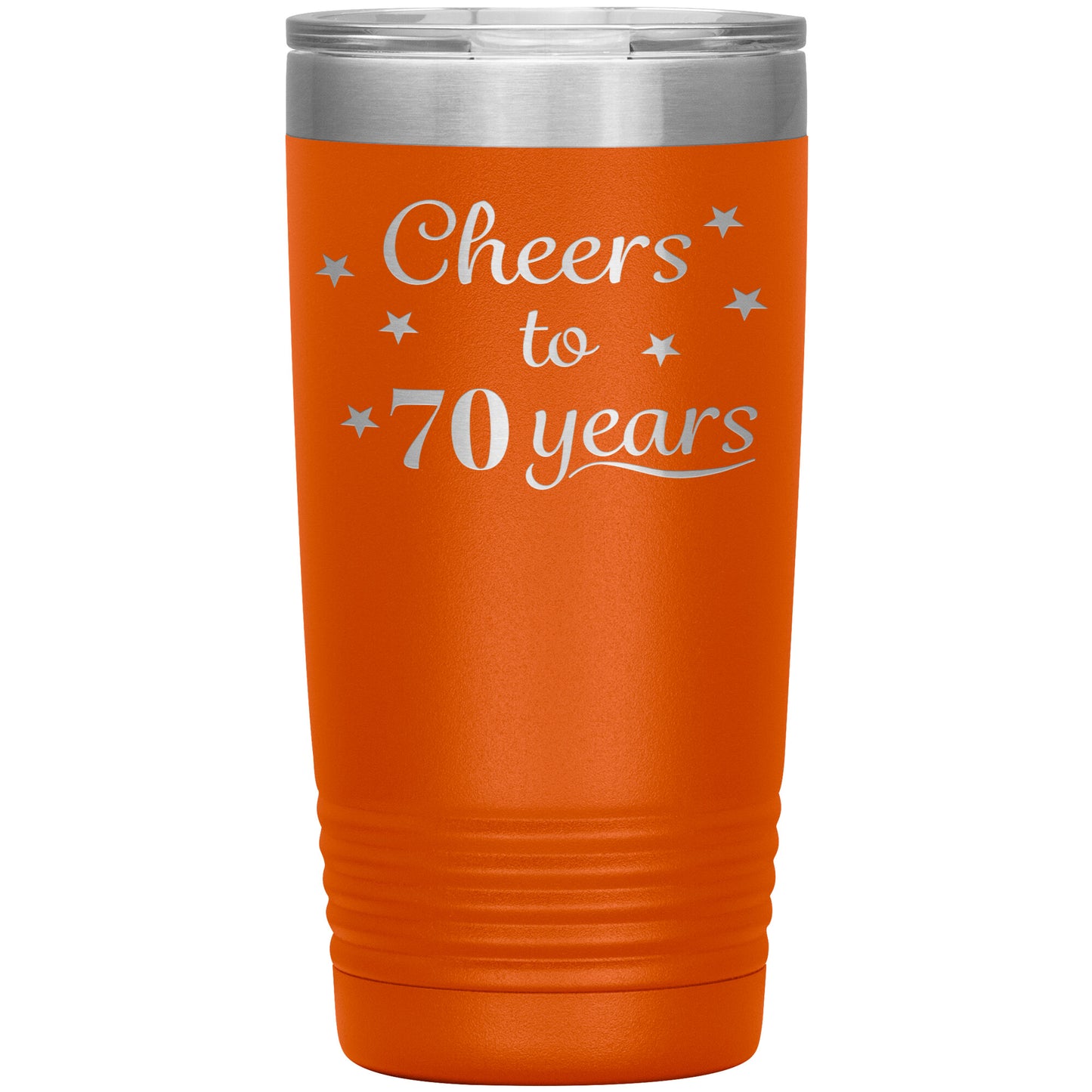 Cheers to 70 Years Birthday Tumbler