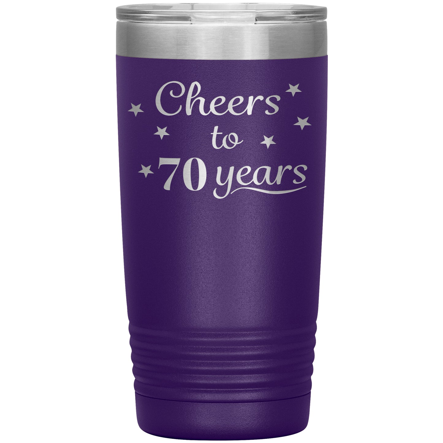 Cheers to 70 Years Birthday Tumbler