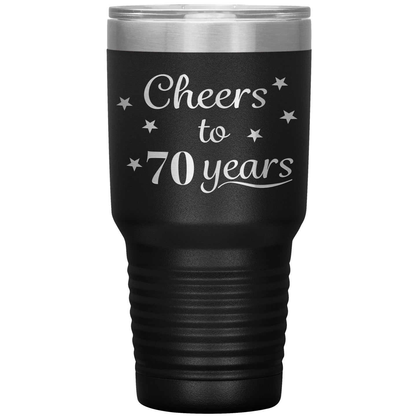 Cheers to 70 Years Birthday Tumbler