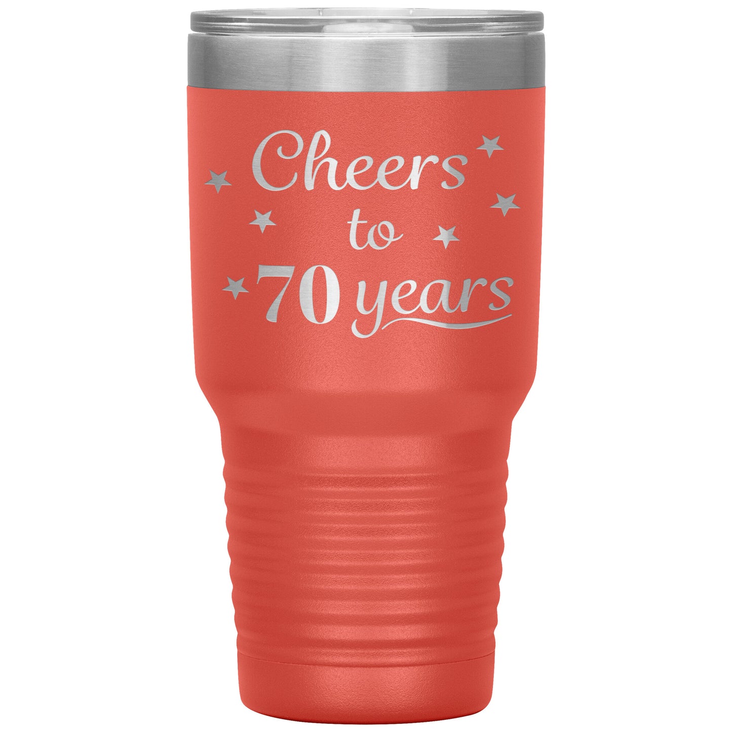 Cheers to 70 Years Birthday Tumbler
