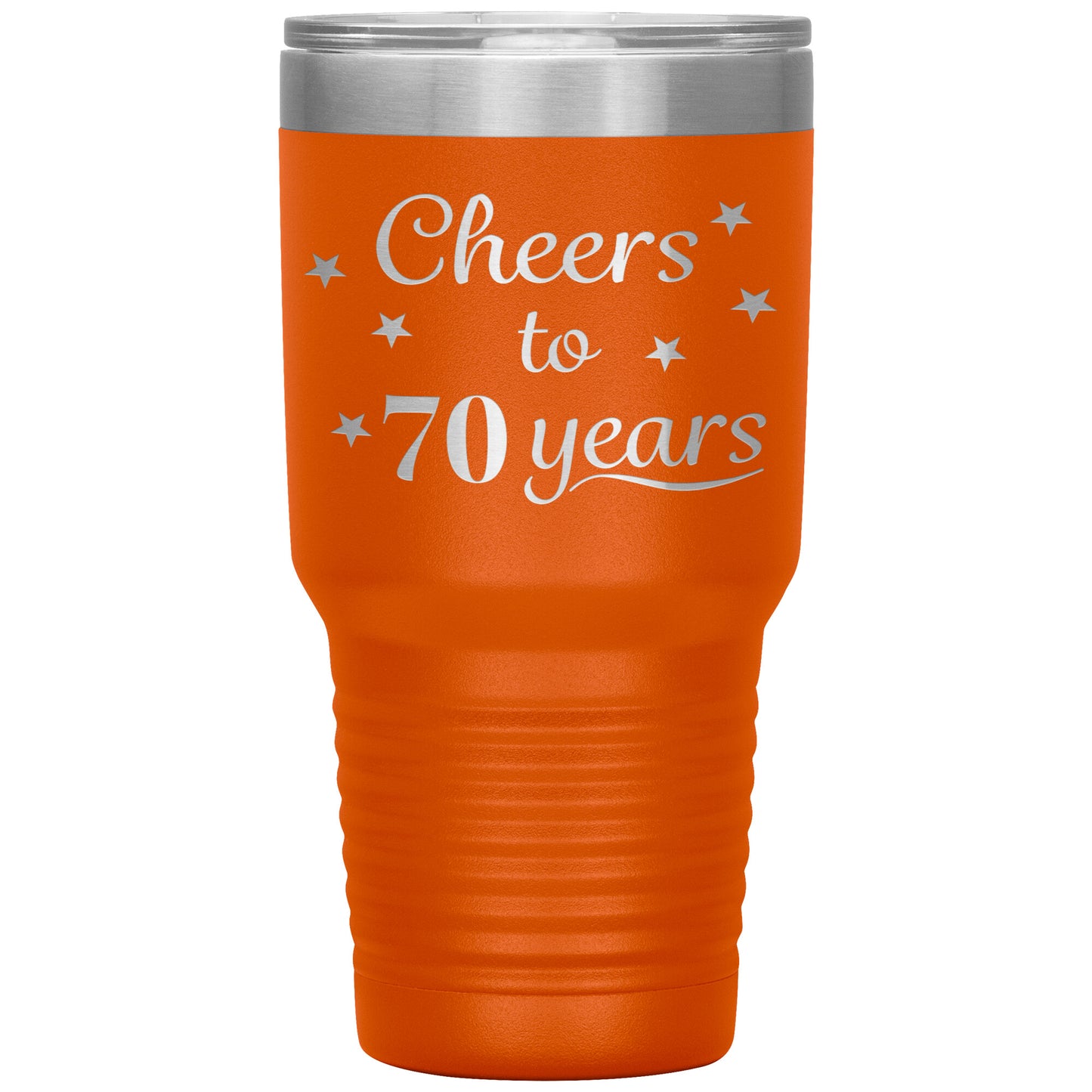 Cheers to 70 Years Birthday Tumbler