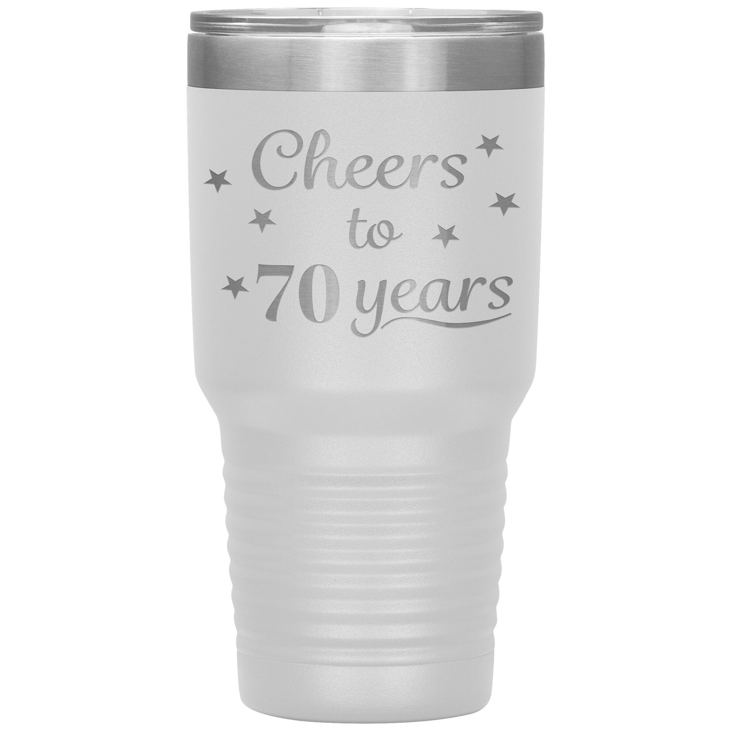 Cheers to 70 Years Birthday Tumbler