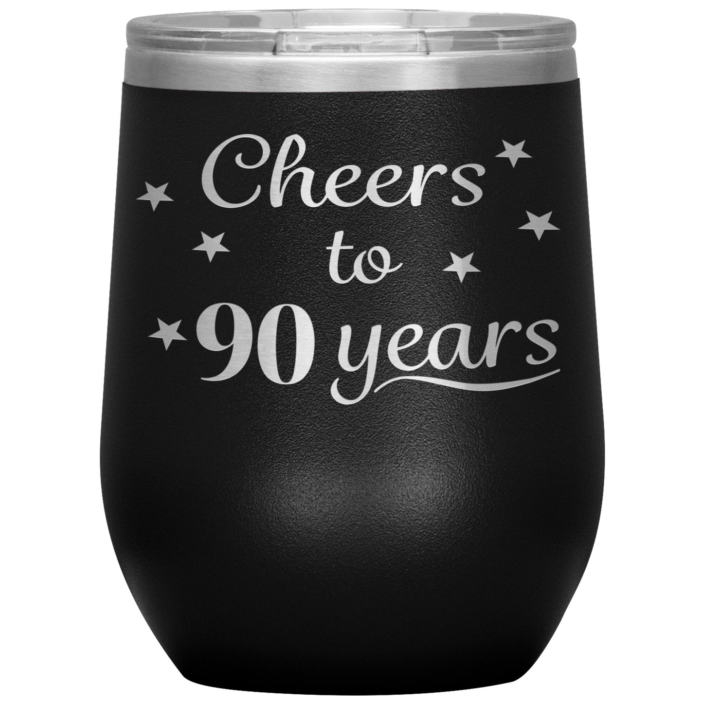 Cheers to 90 Years Birthday Tumbler