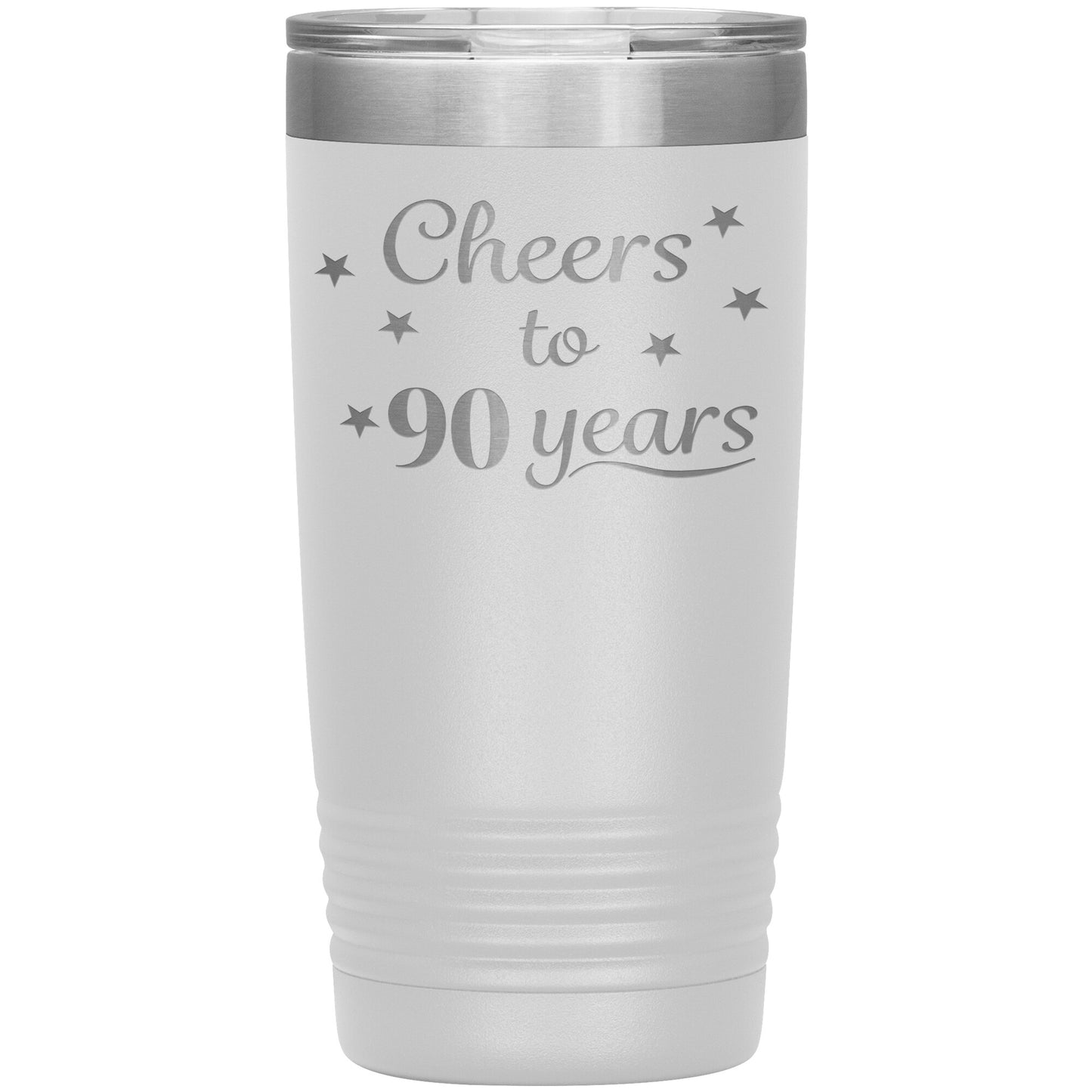Cheers to 90 Years Birthday Tumbler