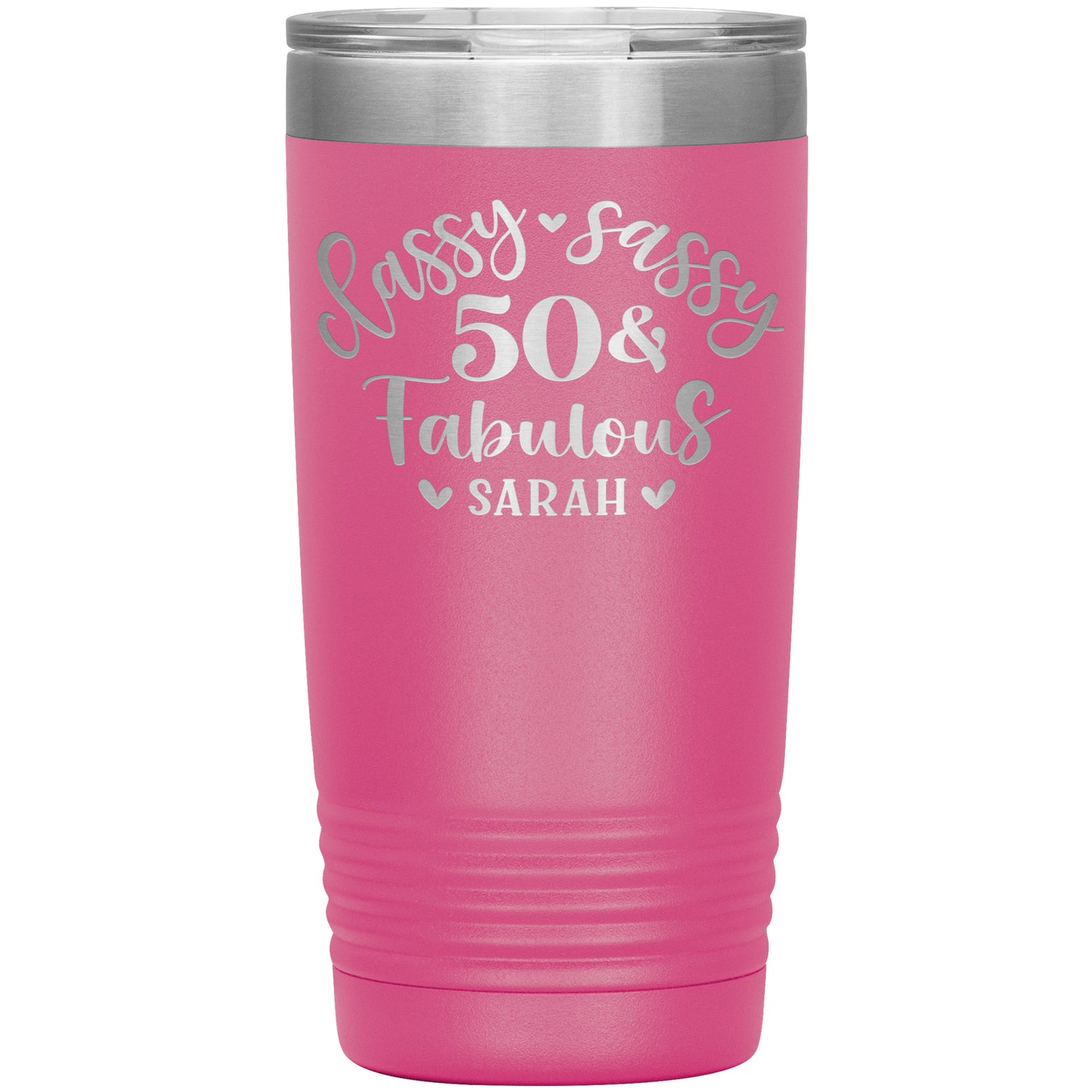 Classy Sassy 50 and Fabulous Birthday Tumbler