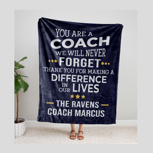 Coach Never Forget Blanket