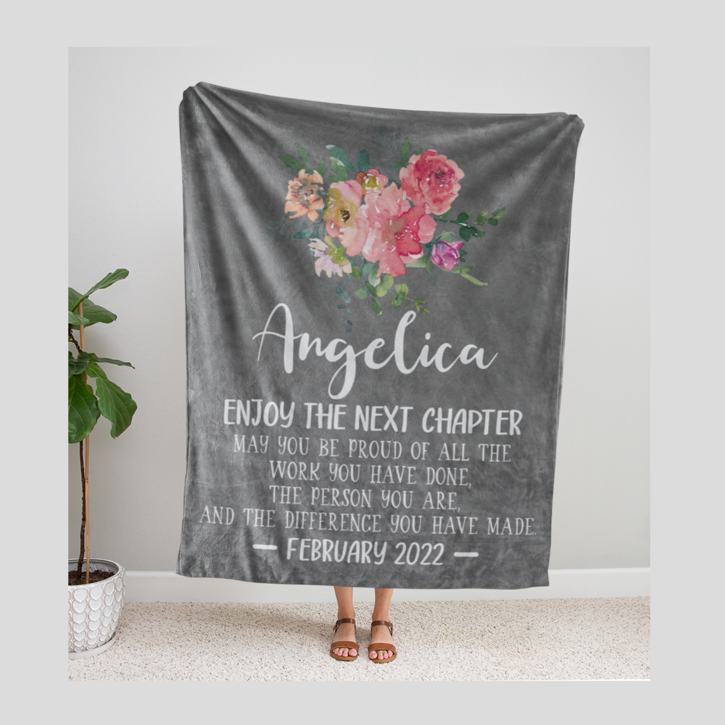 Enjoy the Next Chapter Retirement Blanket