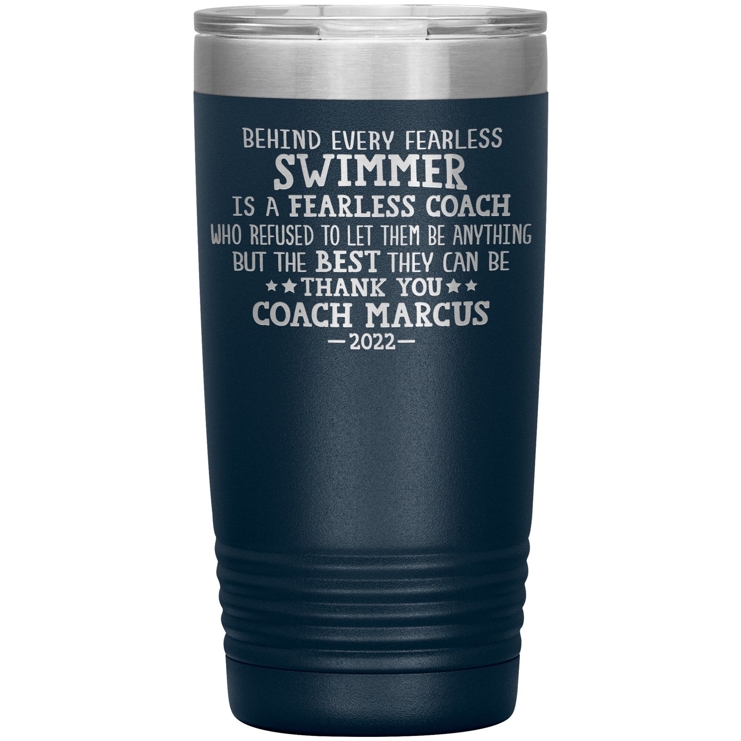 Fearless Swimming Coach Tumbler