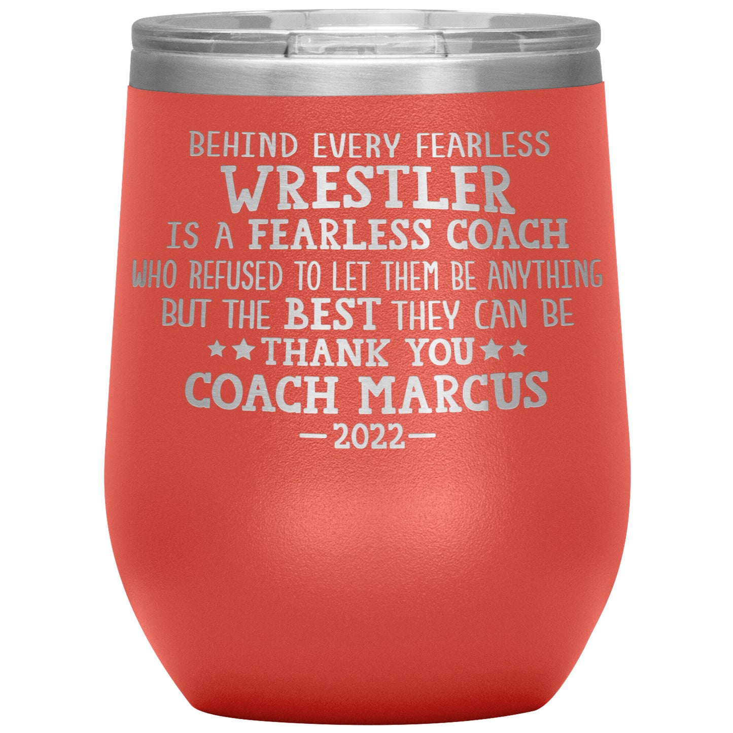 Fearless Wrestling Coach Tumbler