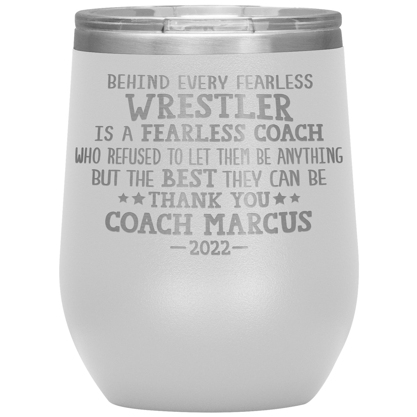 Fearless Wrestling Coach Tumbler
